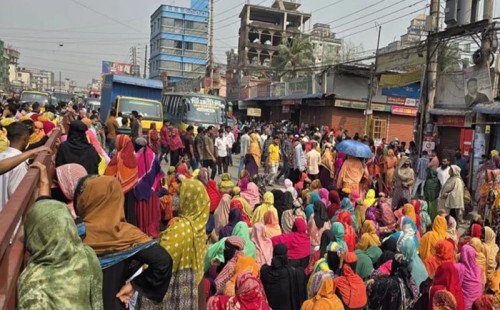 ১০ কারখানায় ছুটি ঘোষণা  গাজীপুরে 