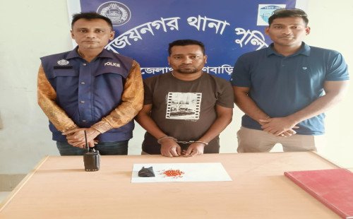 বিজয়নগরে ইয়াবাসহ যুবক গ্রেফতার 