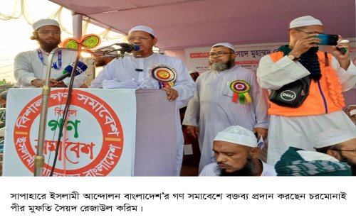 দেশে অনেক শাসন ব্যবস্থা দেখেছি, ইসলামী শাসন ব্যাবস্থা দেখি নাই- চরমোনাই পীর মুফতি রউল করমি 