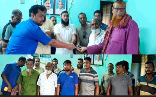 বেনাপোলে ১১ প্রবীণ শ্রমিককে বিদায় সম্মাননা 